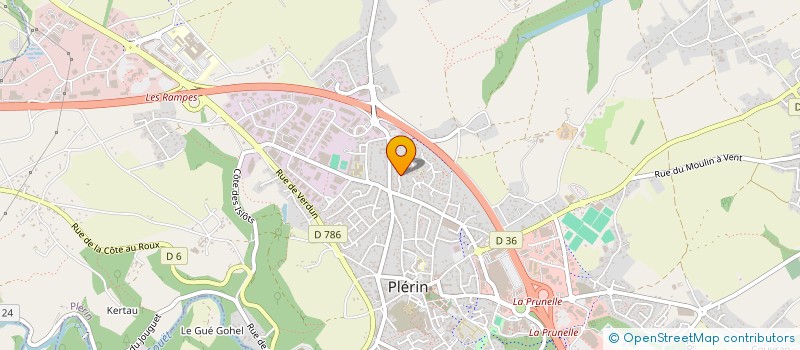 localisation de l'entreprise D&L  PLERIN