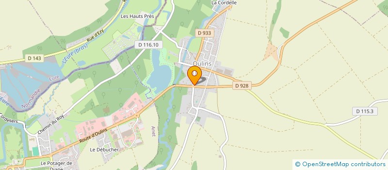 localisation de l'entreprise D&L à OULINS