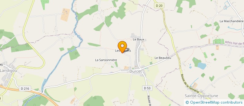 localisation de l'entreprise D.L.A.B à FLERS