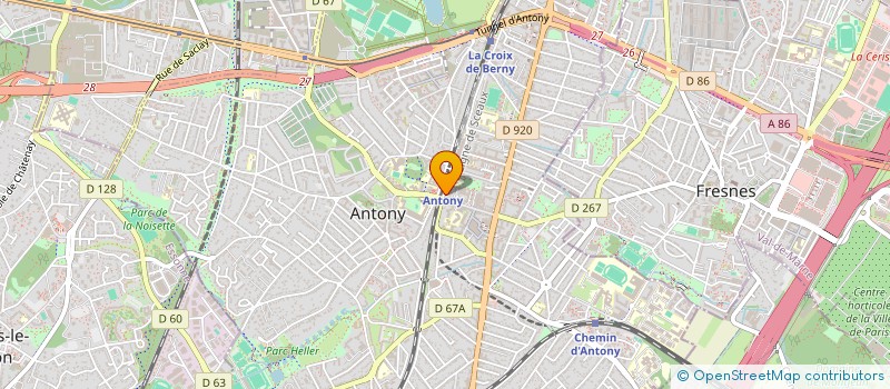 localisation de l'entreprise D.L.A.M.  ANTONY