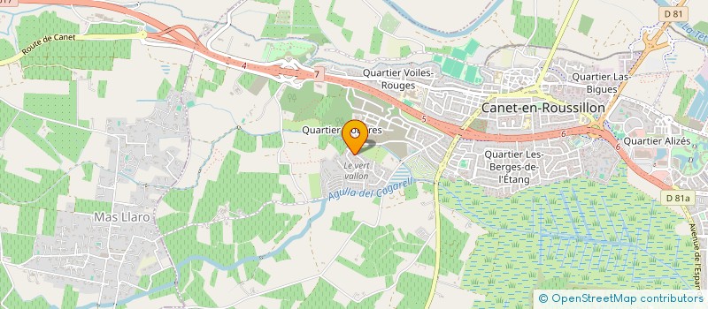 localisation de l'entreprise D.L.A.P  CANET-EN-ROUSSILLON