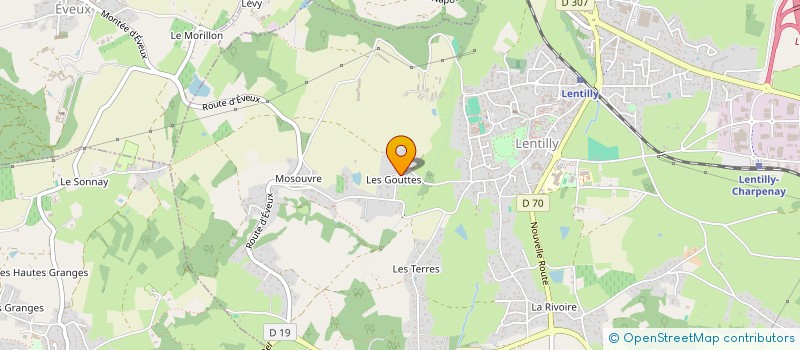 localisation de l'entreprise D.L.C  LENTILLY