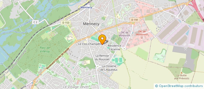 localisation de l'entreprise D.L.C BAT à MENNECY