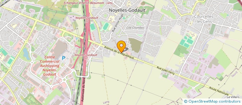 localisation de l'entreprise D L C RESTAURATION  NOYELLES-GODAULT