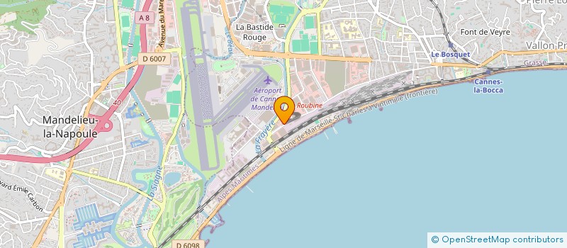 localisation de l'entreprise D.L.D  CANNES