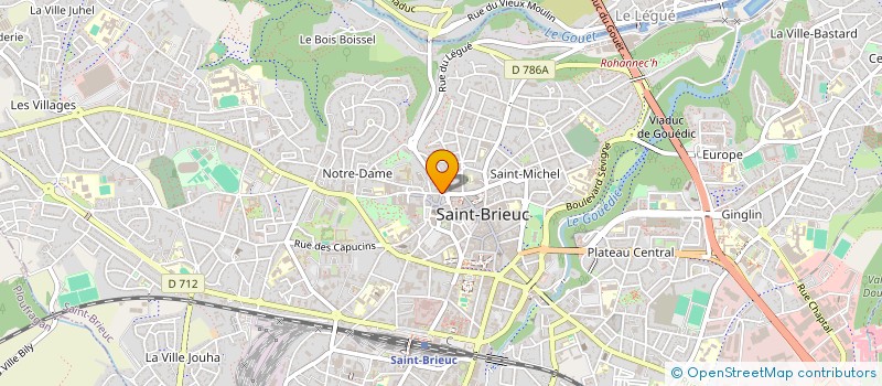 localisation de l'entreprise D.L. EPICERIE à SAINT-BRIEUC