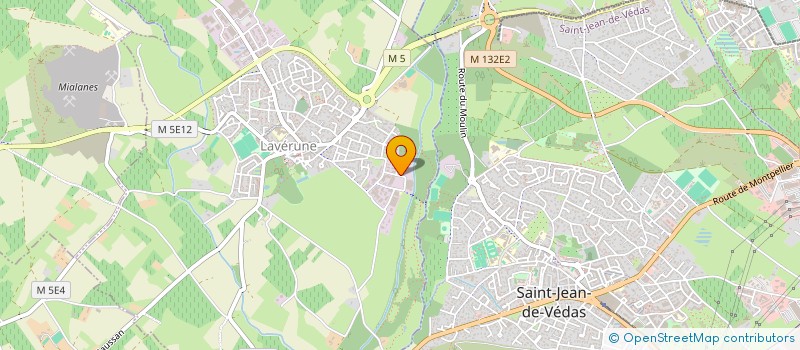 localisation de l'entreprise D L F CONCEPT  LAVERUNE