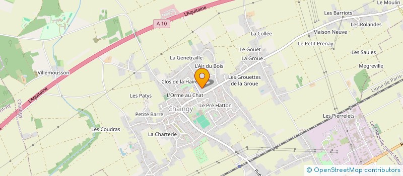 localisation de l'entreprise D.L. FERREIRA à CHAINGY