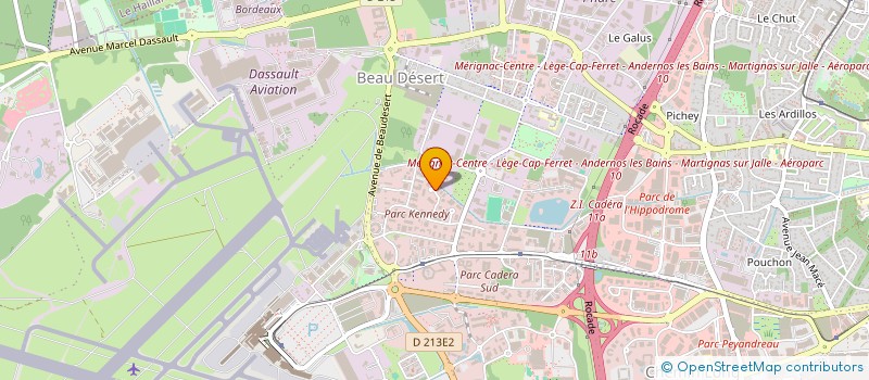 localisation de l'entreprise D.L.H à MERIGNAC