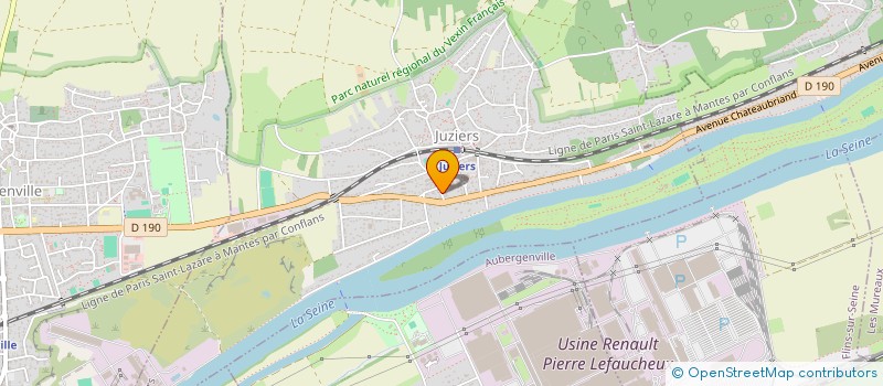 localisation de l'entreprise D L I  JUZIERS