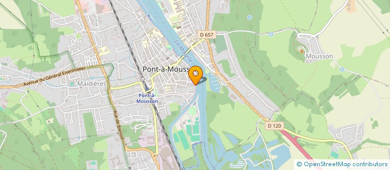 localisation de l'entreprise D.L.J.V  PONT-A-MOUSSON