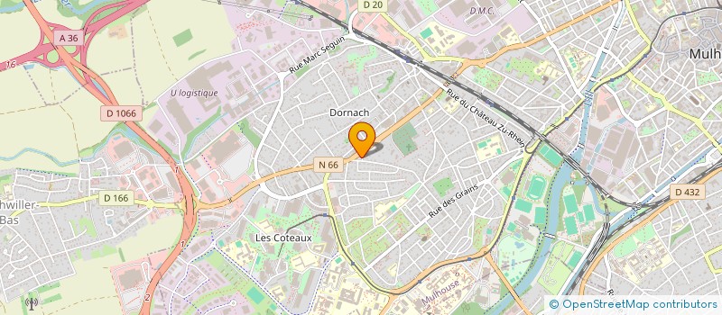localisation de l'entreprise D.L.K. CUISINART à MULHOUSE