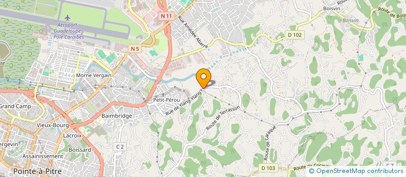 localisation de l'entreprise D  L M  LES ABYMES