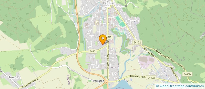 localisation de l'entreprise D L M  LAGNIEU