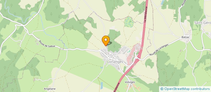 localisation de l'entreprise D.L.M  LORLANGES