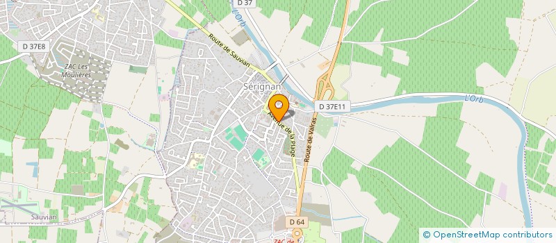 localisation de l'entreprise D.L.O  SERIGNAN