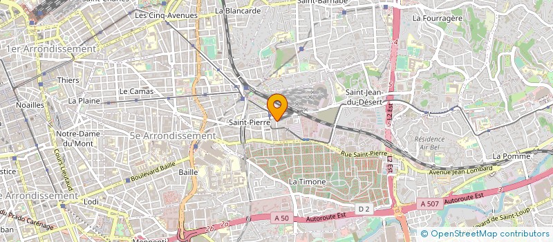 localisation de l'entreprise D.L.P. 13 PNEUMATIQUES à MARSEILLE
