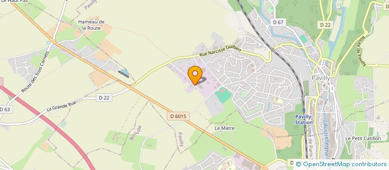 localisation de l'entreprise D.L.P.  PAVILLY