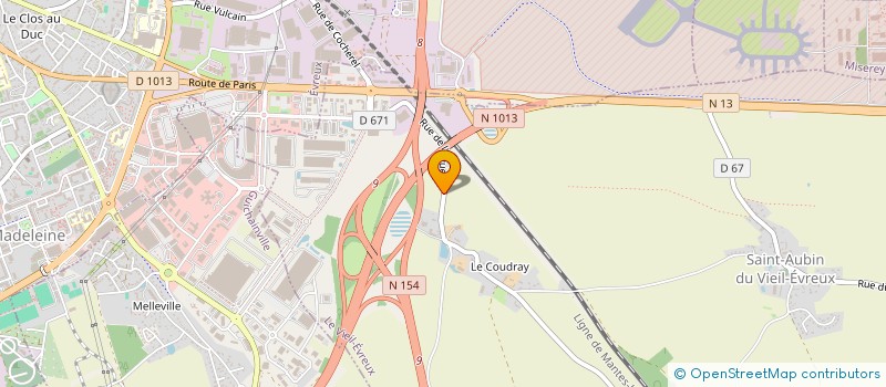 localisation de l'entreprise D.L.P BOIS  LE VIEIL-EVREUX