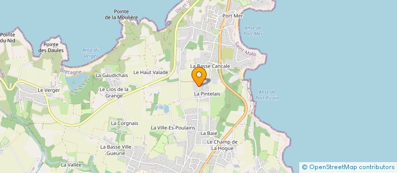 localisation de l'entreprise D.L.P.F.  CANCALE