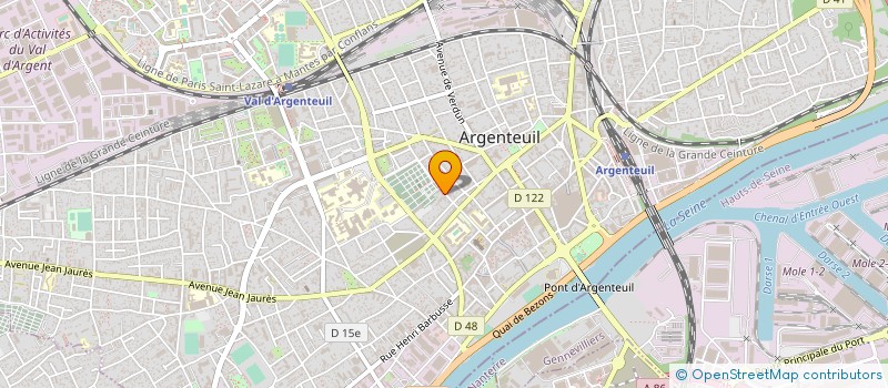 localisation de l'entreprise D.L.P.L.95  ARGENTEUIL