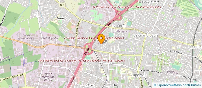 localisation de l'entreprise D.L.R ECONOMIE  MERIGNAC