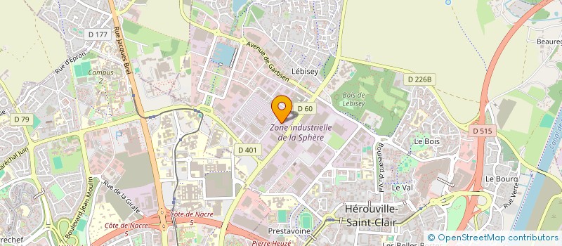 localisation de l'entreprise D.L.S. à HEROUVILLE-SAINT-CLAIR