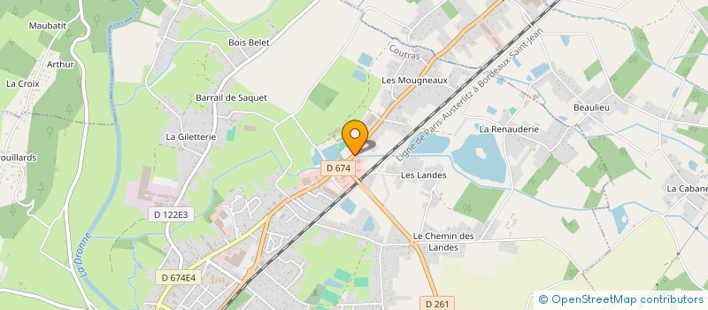 localisation de l'entreprise D.L.S  COUTRAS