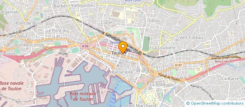 localisation de l'entreprise D.L.T à TOULON