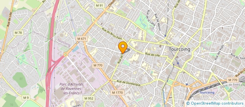 localisation de l'entreprise D.L TOITURE  TOURCOING