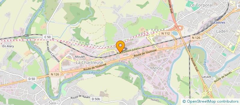 localisation de l'entreprise D.L.U.S DESTOCK  CASTRES