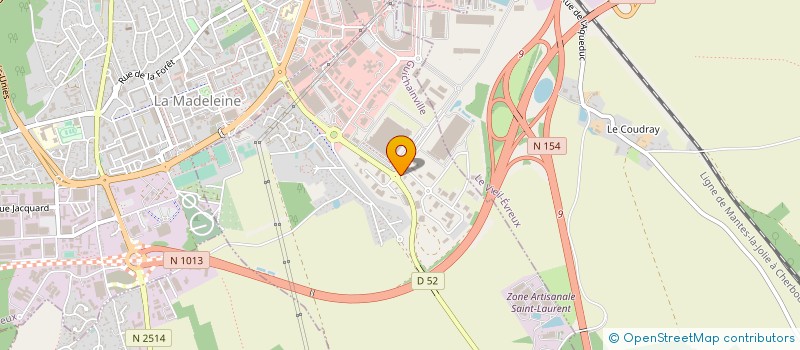 localisation de l'entreprise D-LAB  LE VIEIL-EVREUX