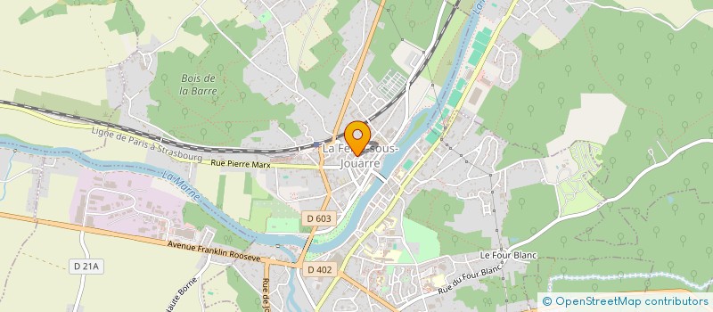 localisation de l'entreprise D.LATRE INVEST à LA FERTE-SOUS-JOUARRE