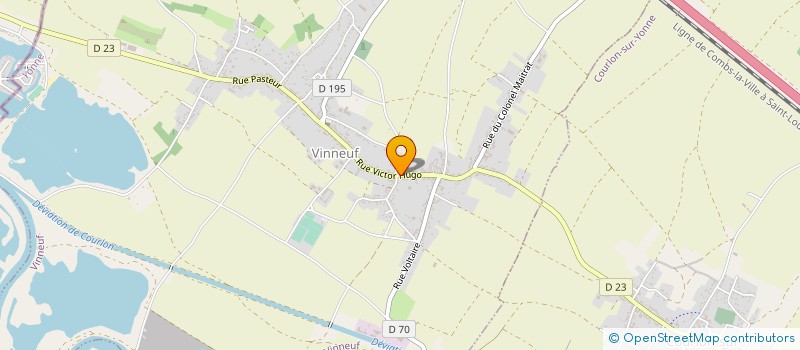 localisation de l'entreprise D. LEITAO à VINNEUF