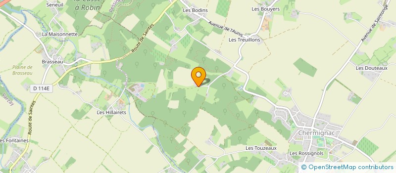 localisation de l'entreprise D.LETELLIER à CHERMIGNAC