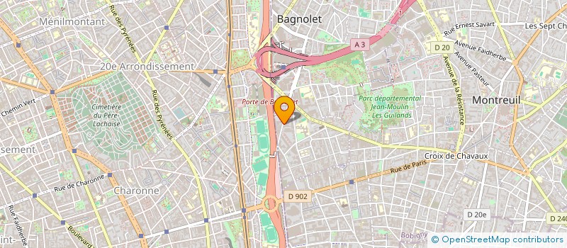 localisation de l'entreprise D LINE à BAGNOLET