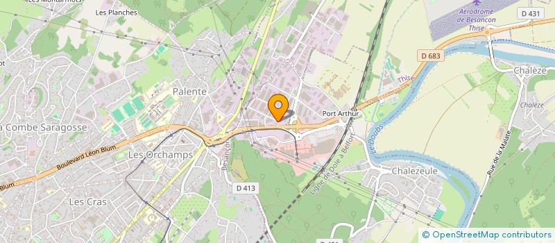 localisation de l'entreprise D.LINE à THISE
