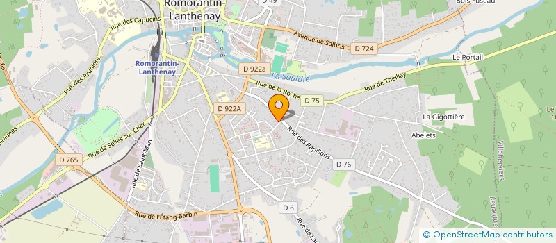 localisation de l'entreprise D LIS  ROMORANTIN-LANTHENAY