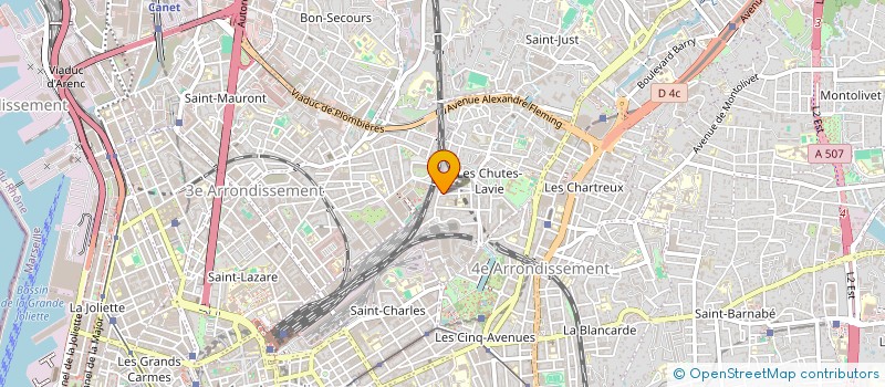 localisation de l'entreprise D-LOC13 à MARSEILLE