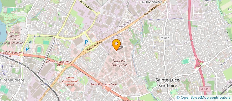 localisation de l'entreprise D.LOCATION à NANTES