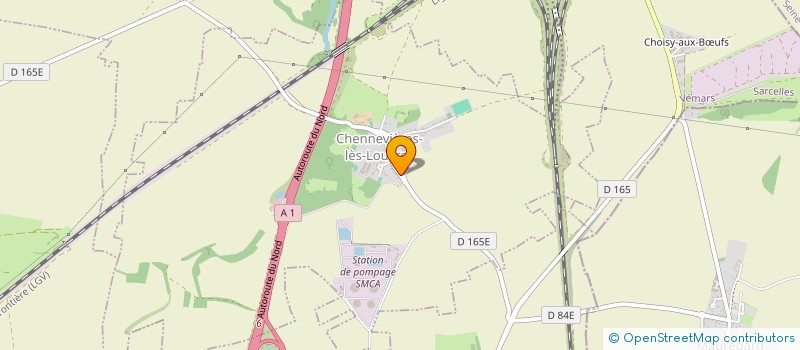 localisation de l'entreprise D LOCATIONS  CHENNEVIERES-LES-LOUVRES