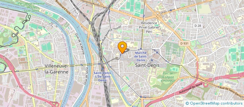 localisation de l'entreprise D.M. 2S à SAINT-DENIS