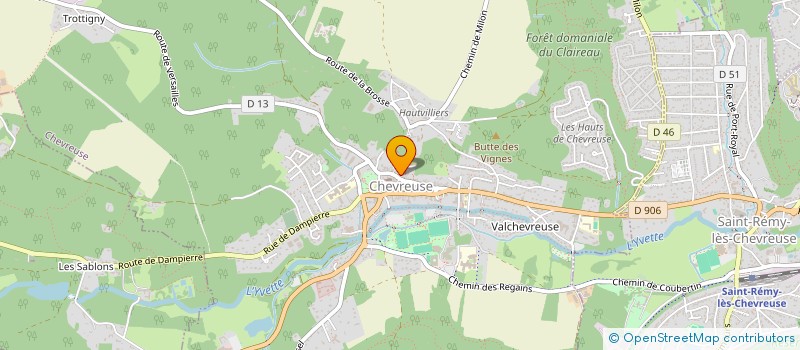 localisation de l'entreprise D M à CHEVREUSE
