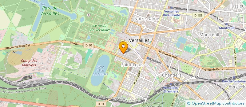 localisation de l'entreprise D. M. à VERSAILLES