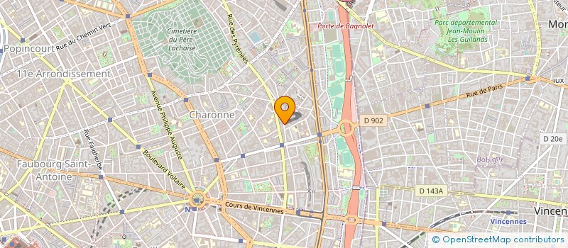 localisation de l'entreprise D.M.  PARIS