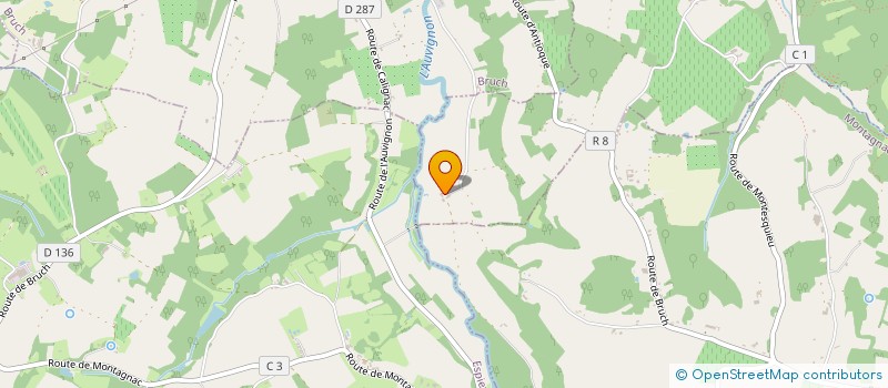 localisation de l'entreprise D M  MONTESQUIEU