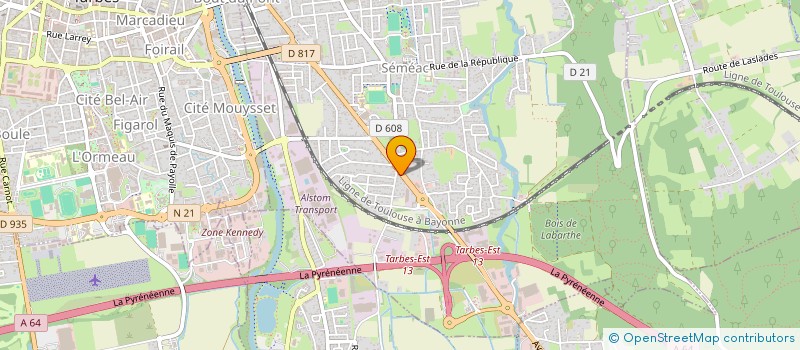 localisation de l'entreprise D.M  SEMEAC