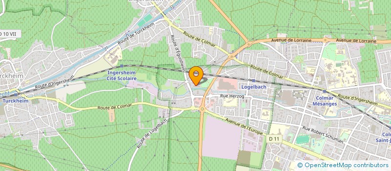 localisation de l'entreprise D&M  WINTZENHEIM