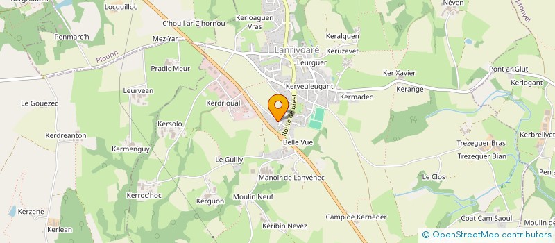 localisation de l'entreprise D.M.A.  LANRIVOARE