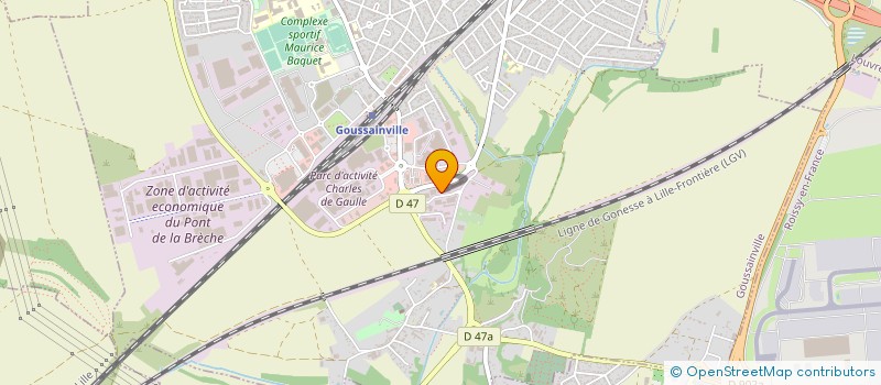 localisation de l'entreprise D M A  GOUSSAINVILLE